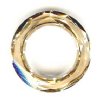 1 20mm Crystal Golden Shadow Swarovski Faceted Ring